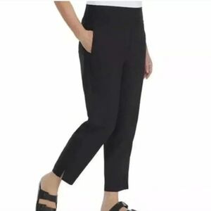 Kirkland Signature Ladies Ankle Pants Black Size Small Lightweight Pull On Pant